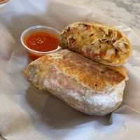 cali burrito   at Modern Times Far West Lounge in Encinitas