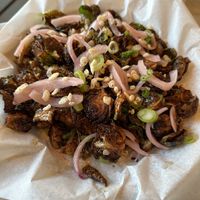 Crispy Brussels sprouts  at Modern Times Far West Lounge in Encinitas