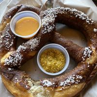 Giant pretzel 🥨   at Modern Times Far West Lounge in Encinitas