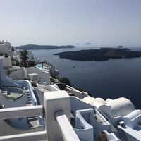 View at Galini Cafe in Santorini