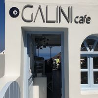 Exterior at Galini Cafe in Santorini