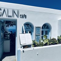   at Galini Cafe in Santorini