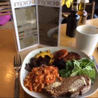 expensive breakfast. they forget my sausage. at InSpiral Lounge in North West London