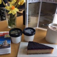 very good Vegan cheese cake and icecream. at InSpiral Lounge in North West London