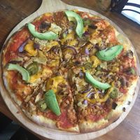 Mexican vegan pizza at Pizza Street - Putuo District in Shanghai
