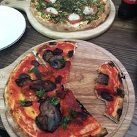 Italian pizza and pesto pizza at Pizza Street - Putuo District in Shanghai