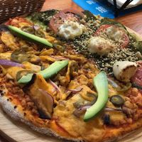 Large half pesto half Mexican  at Pizza Street - Putuo District in Shanghai