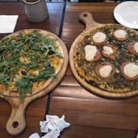 Margherita cashew pesto mozzarella & macadamia ricotta. at Pizza Street - Putuo District in Shanghai