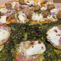 Omnipork Pesto Pizza! at Pizza Street - Putuo District in Shanghai