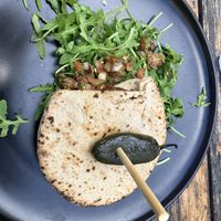 Vegan “burger"  at Thrill Grill in Haarlem