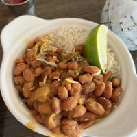 Rice and beans side  at Arles and Boggs  in Wallingford