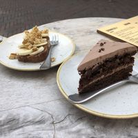 Brownie taart at Sync-Ok in Deventer