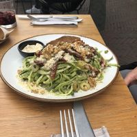 Courgette noodles salad at Sync-Ok in Deventer