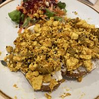 Scrambled tofu   at Sync-Ok in Deventer