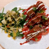 Vegan köfte at Sync-Ok in Deventer