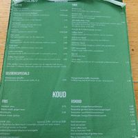 Menu at Sync-Ok in Deventer