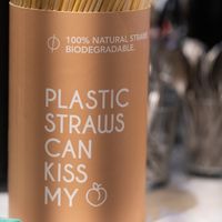 100% natural straws , super !  at Sync-Ok in Deventer