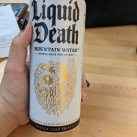 Water at Veg'n out in San Diego