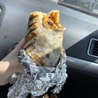 huge california burrito   at Veg'n out in San Diego