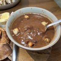 Black bean soup  at The Greenhouse in Horsforth