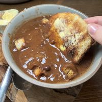 Black bean soup  at The Greenhouse in Horsforth