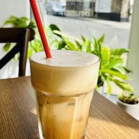 Iced caramel lattee  at The Greenhouse in Horsforth