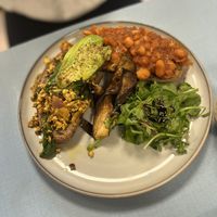 Smokey beans  at Sacred Grounds in Exeter