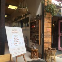 Had a v enjoyable avocado/ radish on sourdough & earl grey tea.  at Sacred Grounds in Exeter