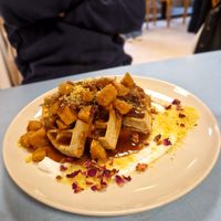 Sweet waffle  at Sacred Grounds in Exeter