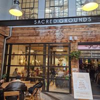 Front of shop  at Sacred Grounds in Exeter