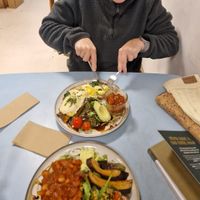 Smoky Beans (bottom) and Big Ben (top)  at Sacred Grounds in Exeter