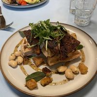 Savoury waffles  at Sacred Grounds in Exeter