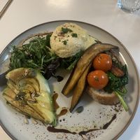 Sacred Benidict, delicious!!   at Sacred Grounds in Exeter