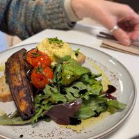 The ‘Sacred Benedict’   at Sacred Grounds in Exeter