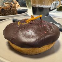 Jaffa sponge cake, simply the best!!  at Sacred Grounds in Exeter