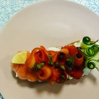 Vegan Carrot Gravlax at Sacred Grounds in Exeter