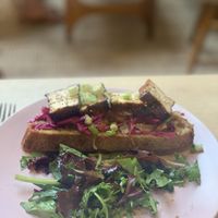 The tofu was perfect at Sacred Grounds in Exeter