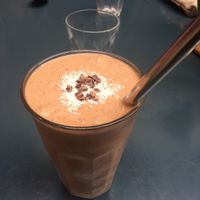 Peanut butter and banana smoothie  at Sacred Grounds in Exeter