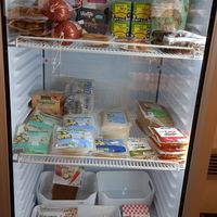 fridge at Dietètica Naturalment in Girona