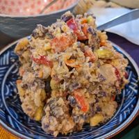 Potato salad at Yasai Izakaya Genki in Tokyo