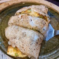 Vegan cheese rice wrap at Yasai Izakaya Genki in Tokyo