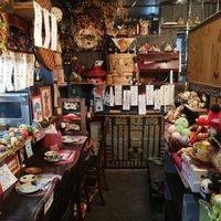 The counter  at Yasai Izakaya Genki in Tokyo