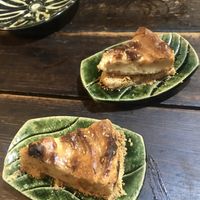 Vegan cheesecake at Yasai Izakaya Genki in Tokyo