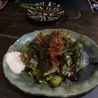 Japanese pancake at Yasai Izakaya Genki in Tokyo