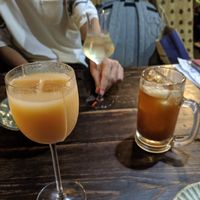 it's an izakaya, so ordering a drink is mandatory at Yasai Izakaya Genki in Tokyo