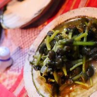 Otooshi; dish served automaticaly upon arriving at the izakaya. at Yasai Izakaya Genki in Tokyo