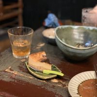 Vegan cheesecake at Yasai Izakaya Genki in Tokyo