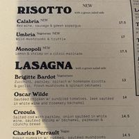 Menu   at Maus Habitos in Porto