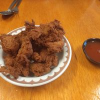 Salt and pepper fried "chikn" at Little Beans Gourmet in Canning Vale