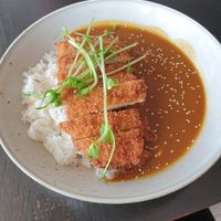 Vegan katsu curry at Little Beans Gourmet in Canning Vale
